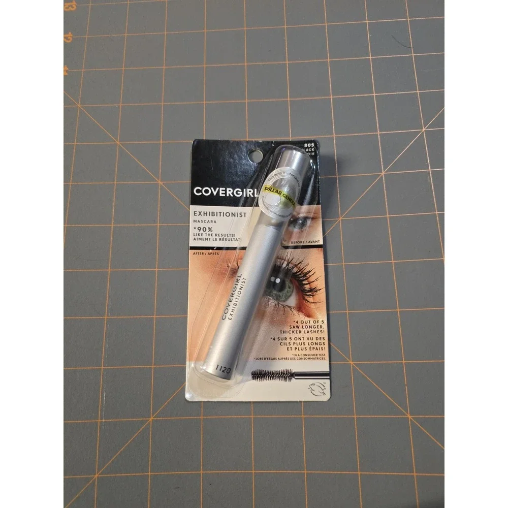 Covergirl Exhibitionist Mascara 805 Black 0.3 Oz Volume Lash Makeup New Sealed